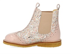 Angulus chelsea boot rosebud with glitter